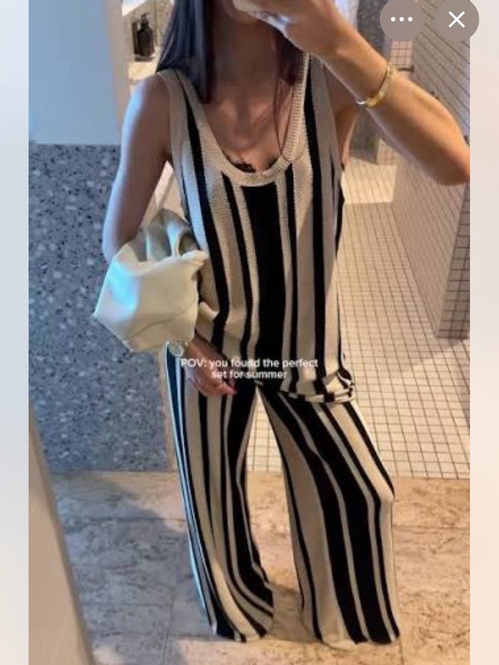 DISSH Vertical Stripe Knit Tank